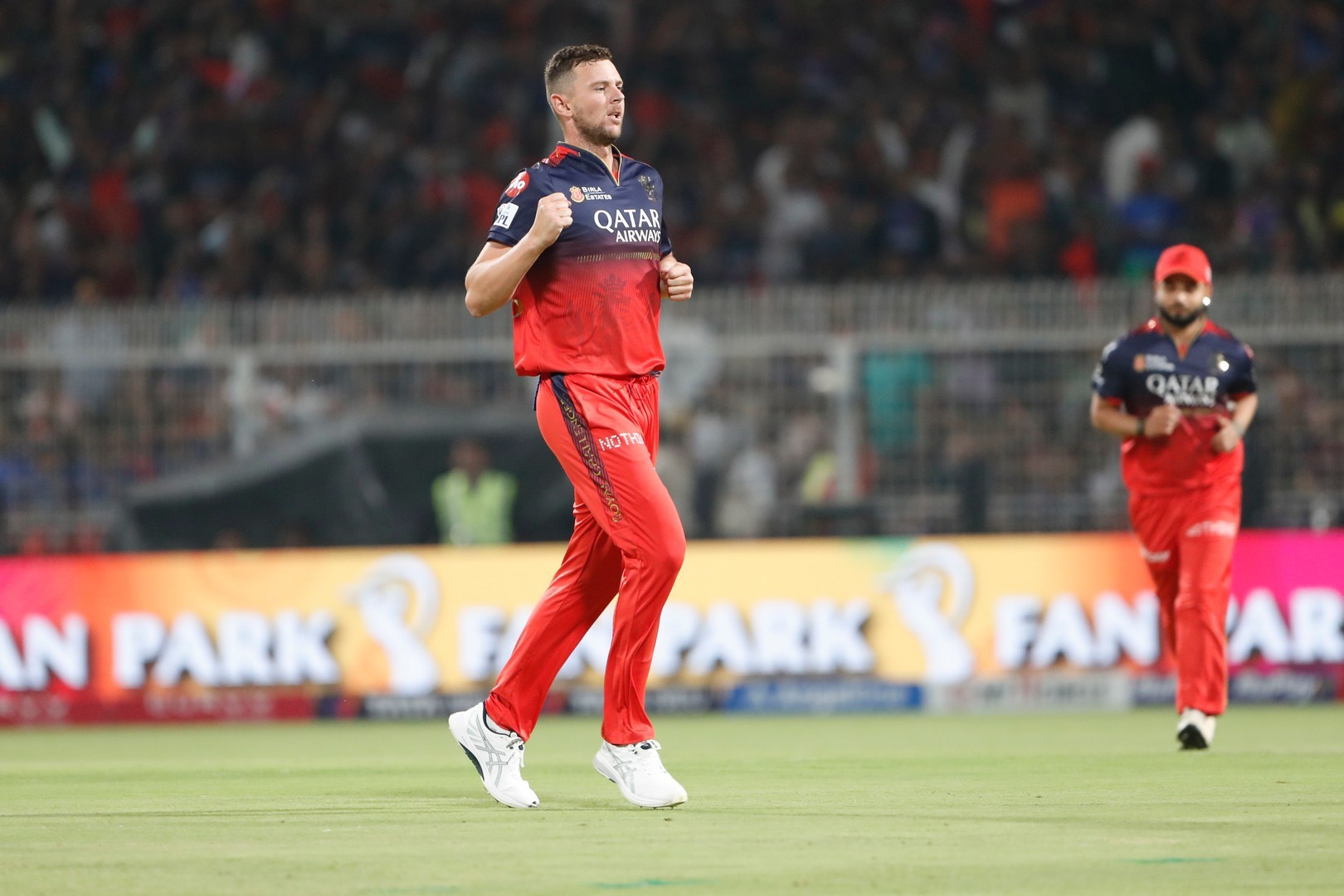 RCB won by 7 wickets.