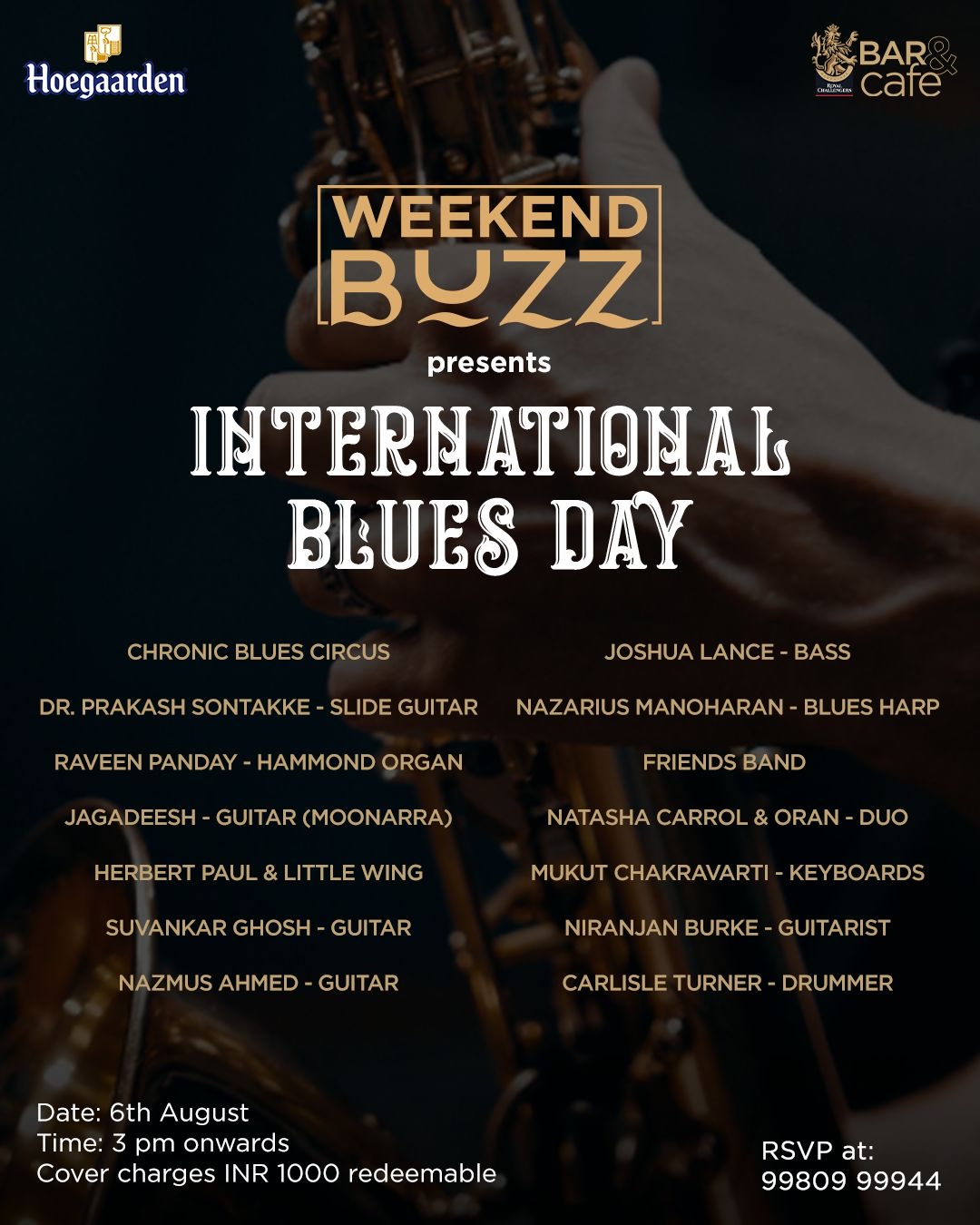 Image (1).jpeg International Blues Day at the RCB Bar and Cafe in Bengaluru