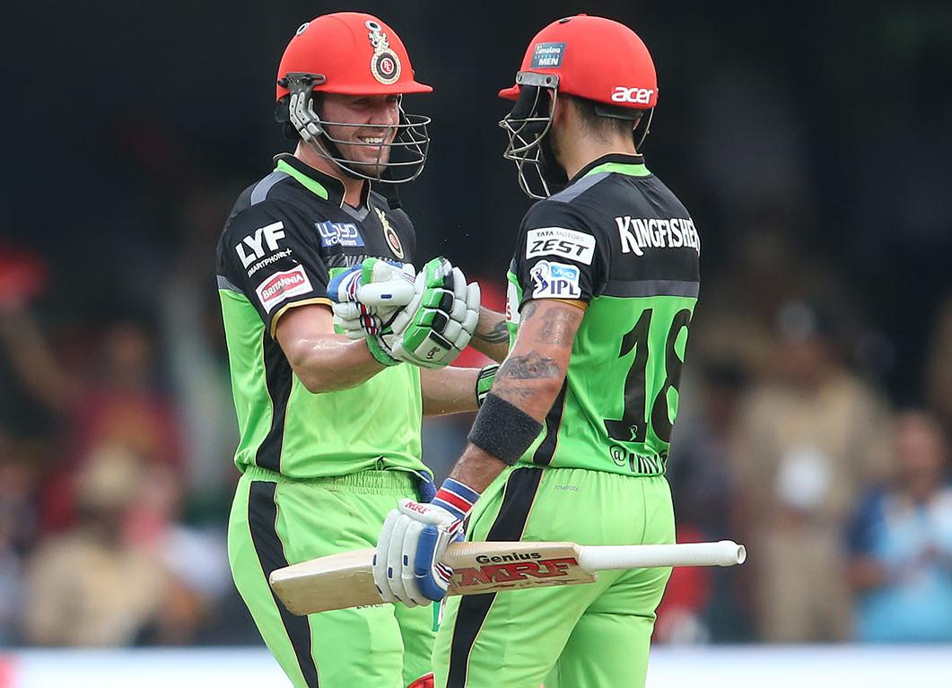 Virat Kohli and AB de Villiers vs Gujarat Lions 2016 Virat Kohli and AB de Villiers vs Gujarat Lions 2016