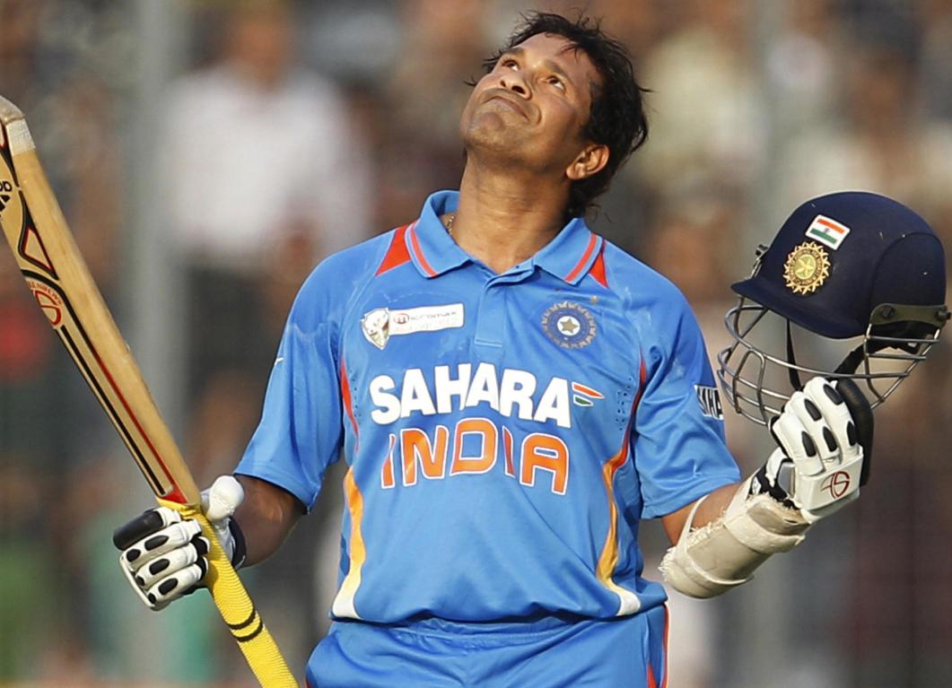 Sachin Tendulkar became the first international player to score 100  international tons