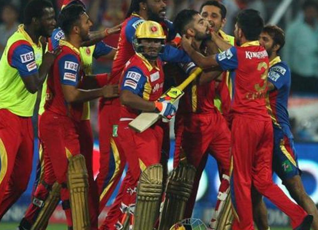 RCB v SRH: Royal Challengers Bangalore beat Sunrisers Hyderabad on 15th May 2015. RCB v SRH: Royal Challengers Bangalore beat Sunrisers Hyderabad on 15th May 2015.