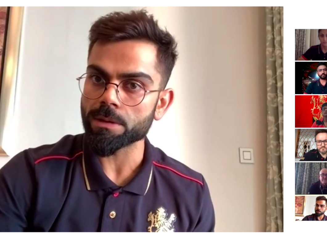 Virat Kohli Virat Kohli addresses RCB's first team meeting, urges everybody involved to maintain bio bubble at all times