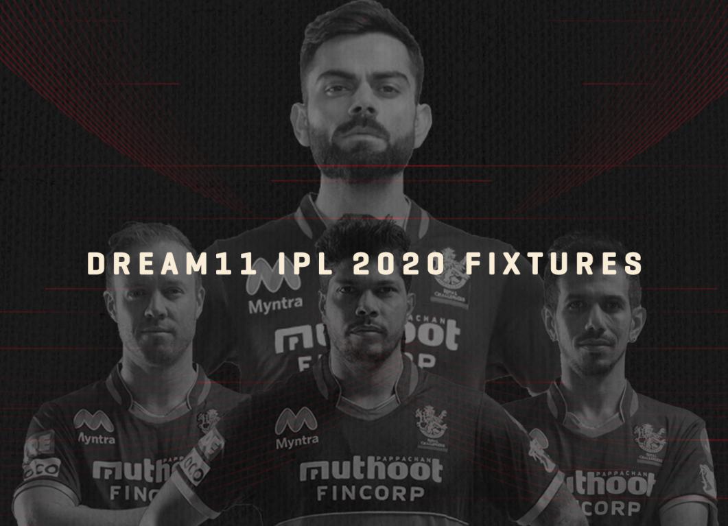 IPL Fixtures BCCI releases schedule for Dream 11 IPL 2020