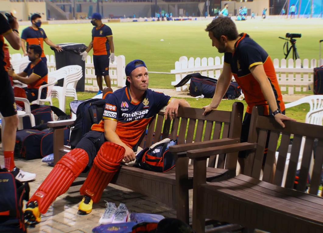 AB de Villiers and Mike Hesson AB de Villiers has his first net session in Dubai