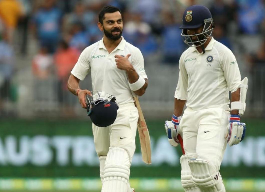 Virat Kohli and Ajinkya Rahane Virat Kohli and Ajinkya Rahane