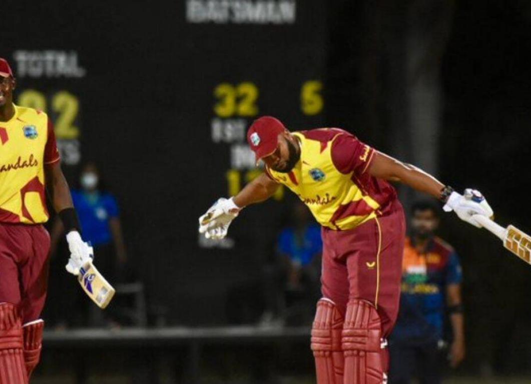 Kieron Pollard hits 6 sixes in an over