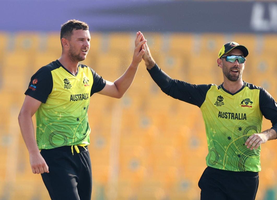He's just that close to winning a game for us: Josh Hazlewood backs Glenn Maxwell Glenn maxwell and Josh Hazlewood