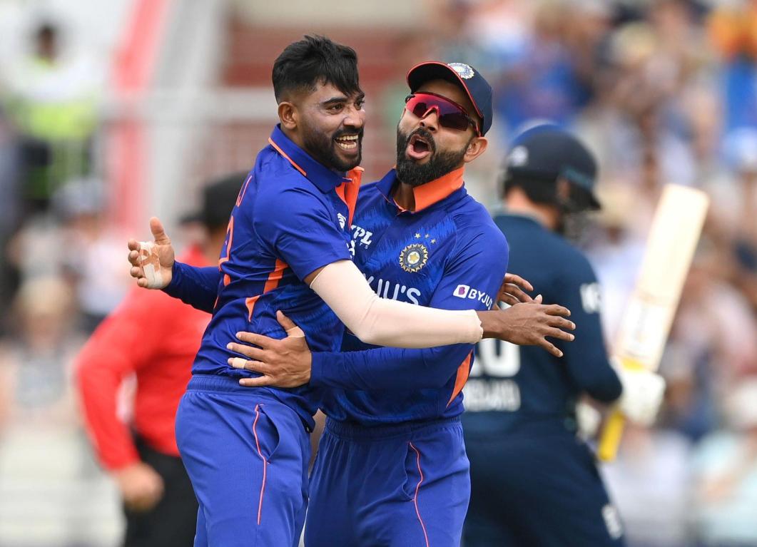 Virat Kohli and Mohammed Siraj