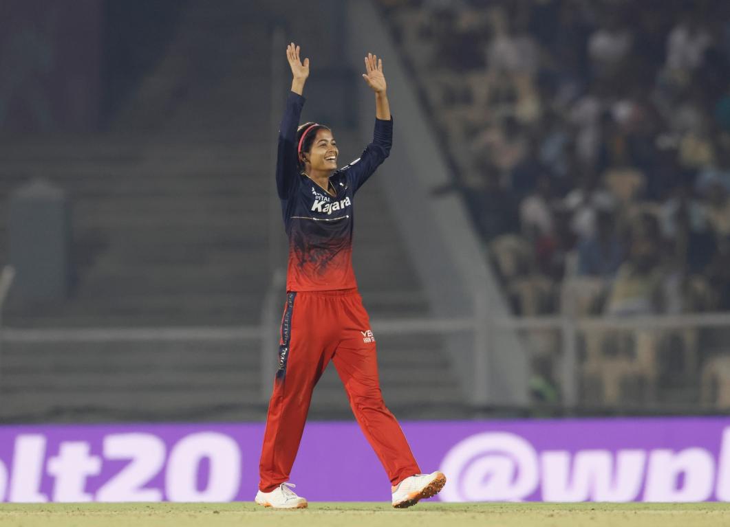 Shreyanka Patil stars with a five-wicket haul as India ‘A’ clinch a thumping win in Women’s Emerging Asia Cup Shreyanka Patil stars with a five-wicket haul as India ‘A’ clinch a thumping win in Women’s Emerging Asia Cup