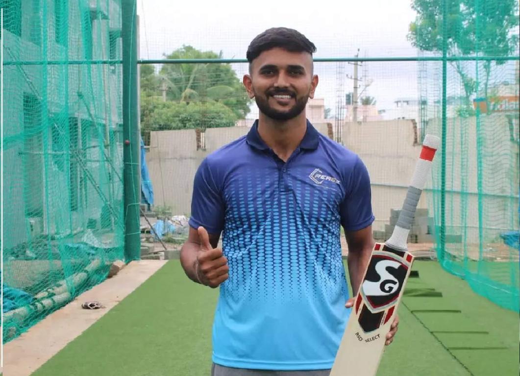Manoj Bhandage shines with an incredible all-round display against Gulbarga Mystics in the Maharaja T20 Manoj Bhandage shines with an incredible all-round display against Gulbarga Mystics in the Maharaja T20