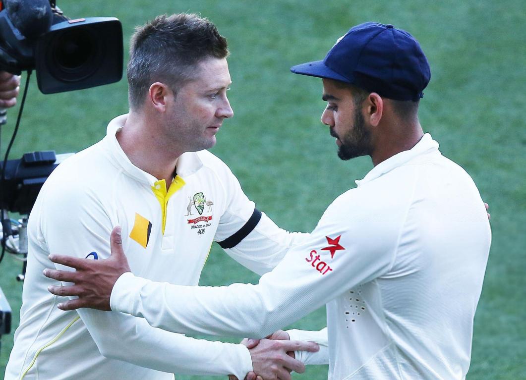 Michael Clarke and Virat Kohli Michael Clarke and Virat Kohli