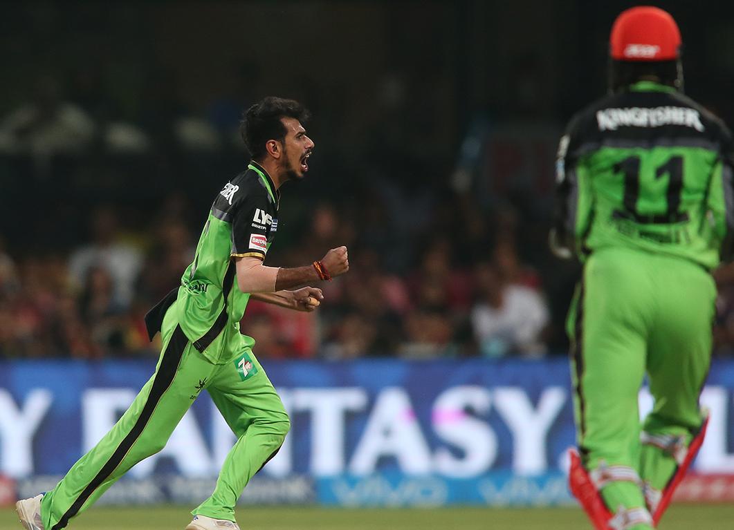 Yuzi Chahal _ rcb vs gujarat lions 2016 go green match
