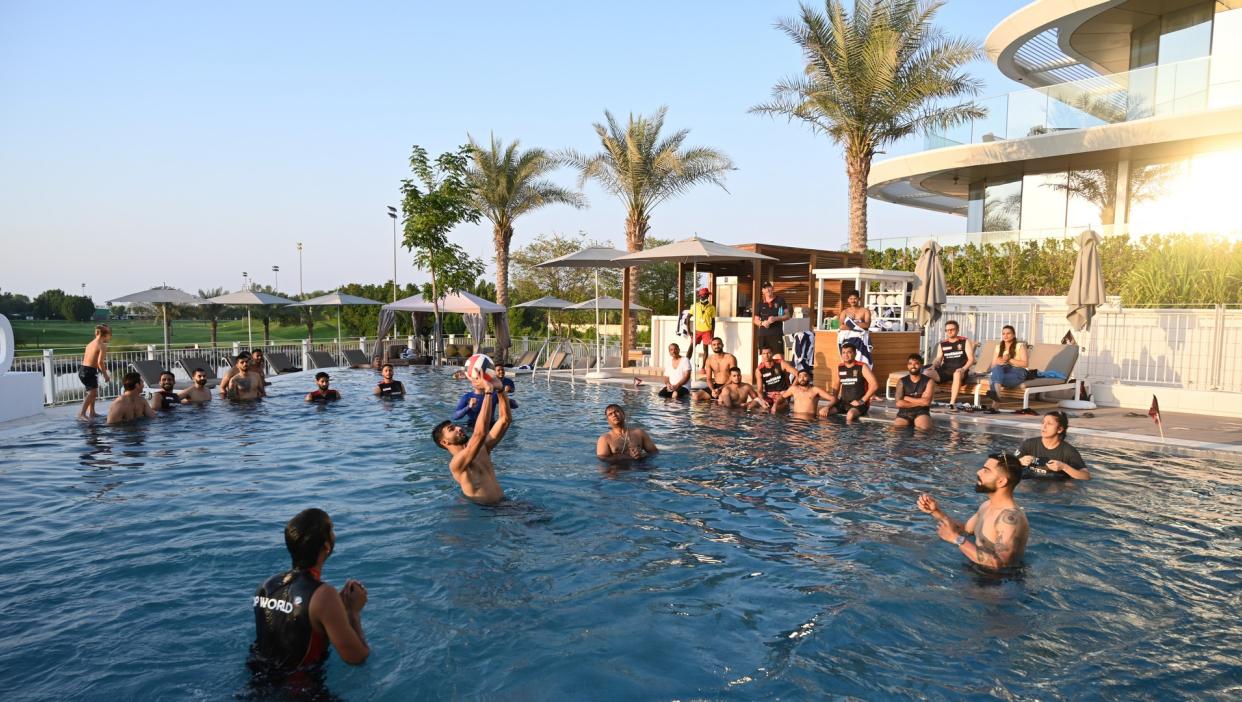 The RCB Clashathon kicks off with Pool Volleyball