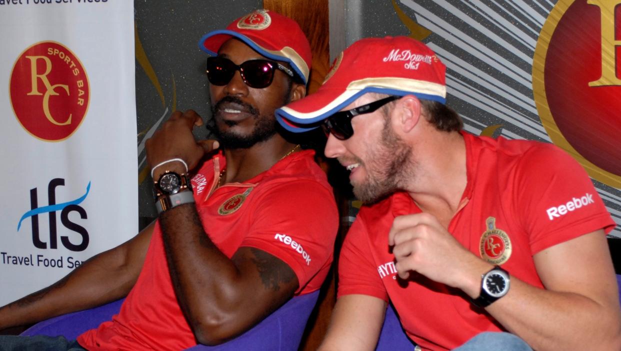 AB de Villiers and Chris Gayle enter the RCB Hall of Fame | IPL