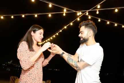 Virat Kohli and Anushka Sharma - RCB organize a fun evening inside bio-bubble post-mandatory quarantine