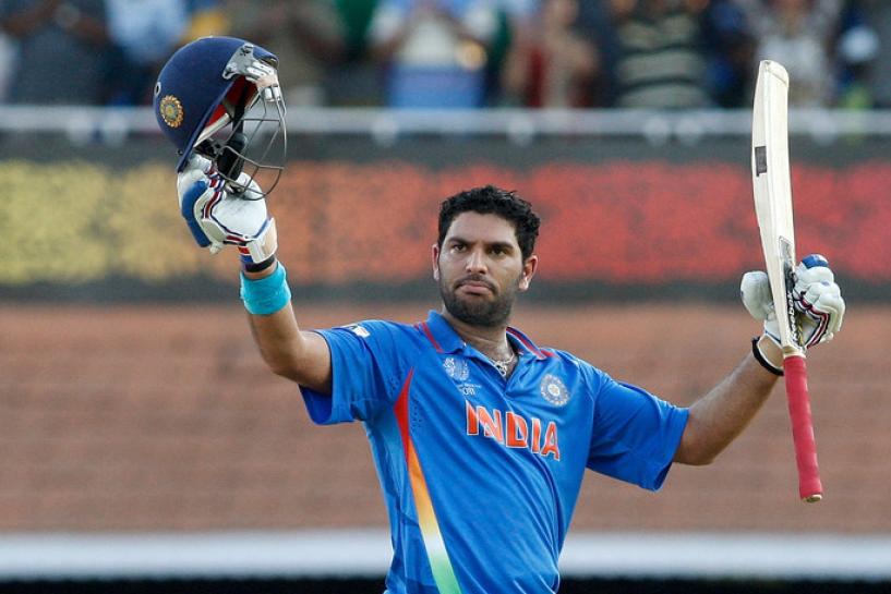 Yuvraj Singh century in India vs West Indies 2011 ICC World Cup
