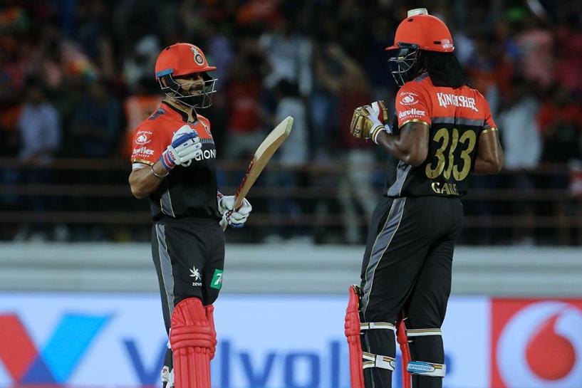RCB outclass Gujarat Lions in a high-scoring encounter at Rajkot in 2017 IPL.