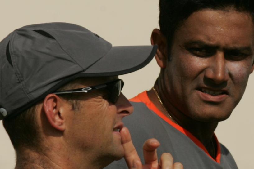 Gary Kirsten with Anil Kumble