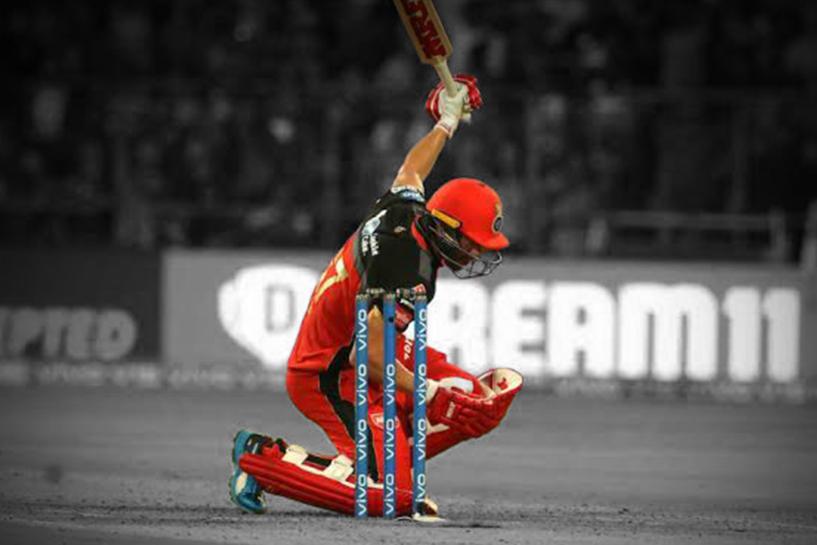 When AB de Villiers hit an outrageous one-handed six