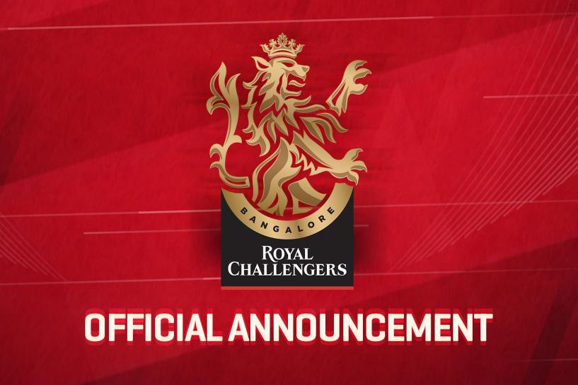 Royal Challengers Bangalore official team update for IPL 2020