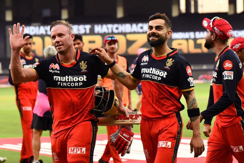 AB de Villiers and Virat Kohli RCB Captain, Virat Kohli, heaped praise on AB de Villiers in the post-match presentation after the win over Rajasthan Royals