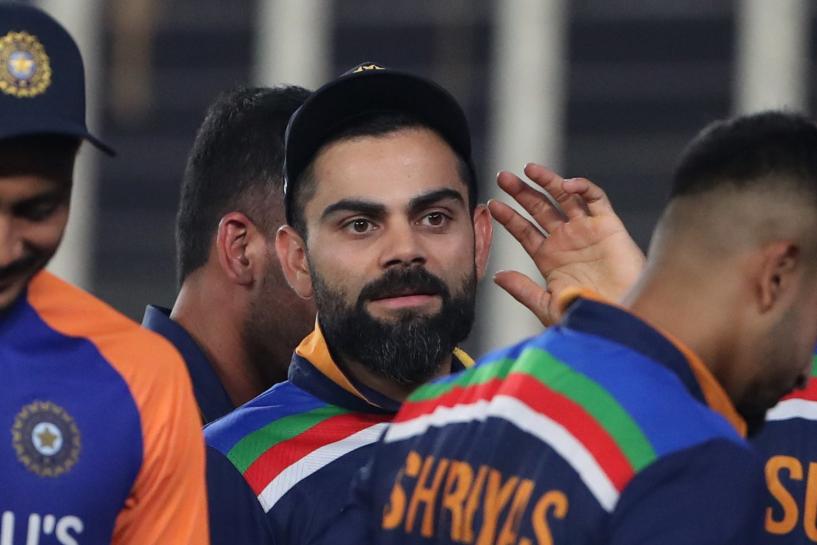 After Kohli went out, Rohit Sharma took the reins of captaincy for the final few overs After Kohli went out, Rohit Sharma took the reins of captaincy for the final few overs