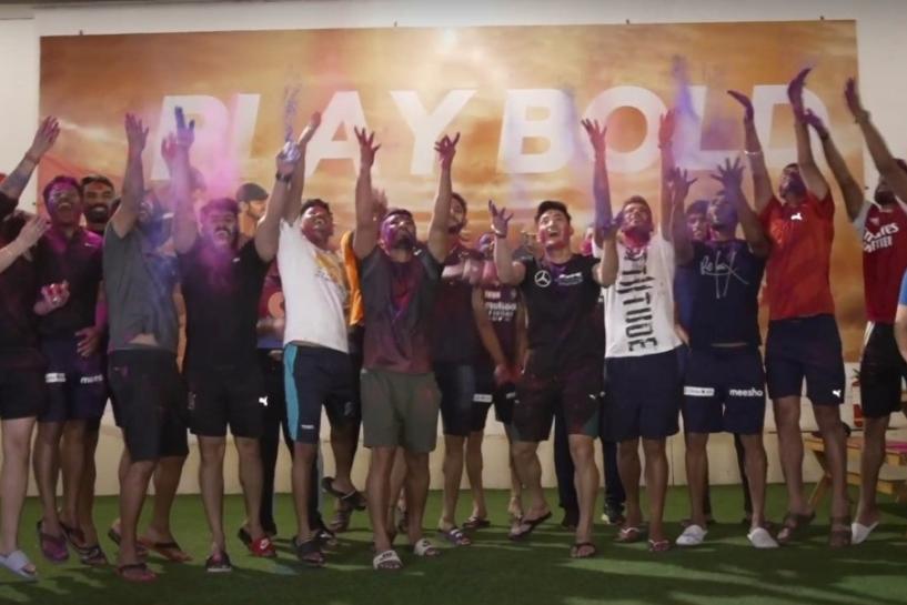 RCB Bold diaries: An evening of Red, Gold and much more - RCB camp celebrates Holi
