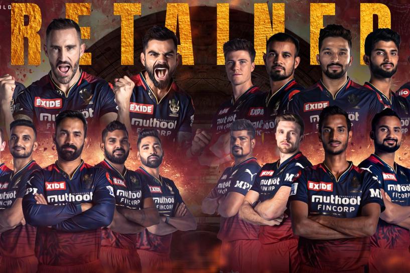 Official announcement: List of players retained and released by RCB ahead of IPL 2023 RCB retentions