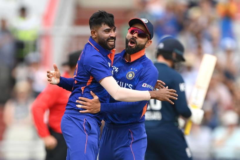 Virat Kohli and Mohammed Siraj