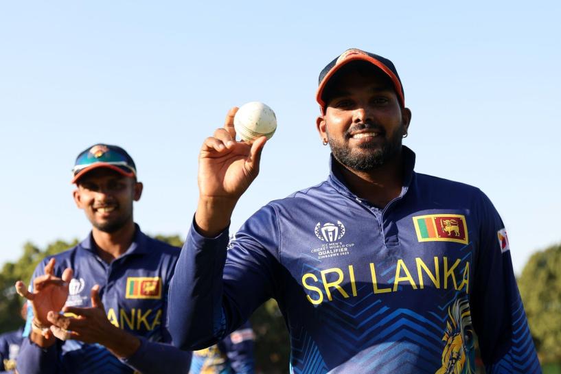 Wanindu Hasaranga rips through UAE with a rampant 6-wicket haul in ICC World Cup Qualifier Wanindu Hasaranga rips through UAE with a rampant 6-wicket haul in ICC World Cup Qualifier