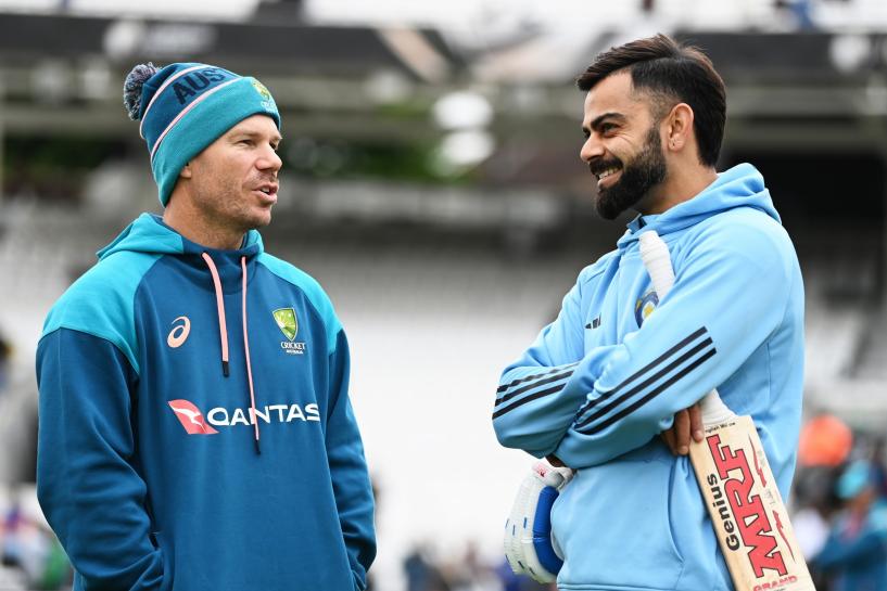 Virat Kohli and David Warner Virat Kohli and David Warner
