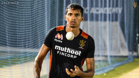 Navdeep Saini RCB Practice 2020