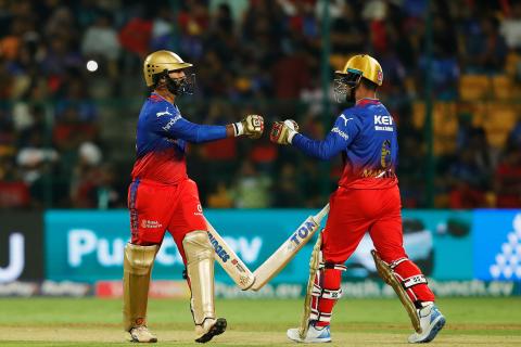 RCB won by 4 wickets