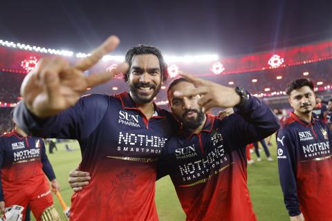 RCB won by 5 wickets
